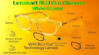 | #Lenskart  Blu | #Zero Power cut glasses | #Crystal-Color ⚪️| #Blue_Light_Filter |
