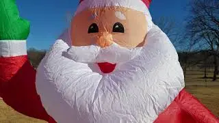 2021 Lowes 7 foot Santa inflatable unboxing and review!!