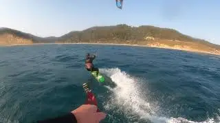 Tow Foiling with a Kite