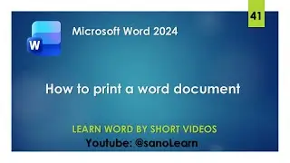 41- How to print word document