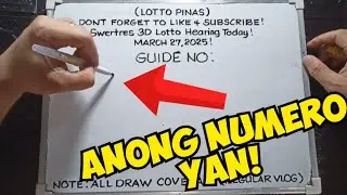 SWERTRES 3D LOTTO HEARING TODAY (MARCH 27, 2025) BY LOTTO PINAS!