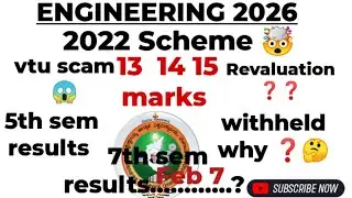 Vtu scam 😱 || when revaluation ‼️🤔 || why withheld When 7th sem results ❓❓ #vtu #examresults 