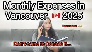 How much I spend in a Month living in Vancouver // Rent in Canada// Monthly expenses in Canada