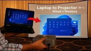 How to Mirror Laptop Screen to Projector | Wired & Wireless Methods (Step by Step)