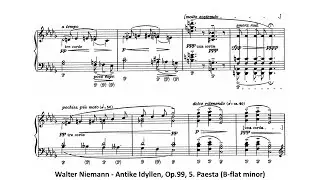 Walter Niemann - Antike Idyllen, Op.99, 5. Paesta (B-flat minor)