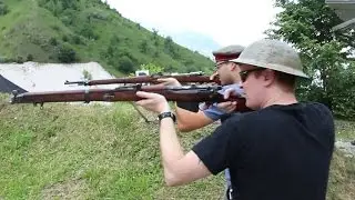 Lee Enfield No1 MKIII Vs Mauser Gewehr 98 (English Subtitles) HD