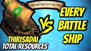 THIRISADAI vs EVERY BATTLE SHIP (Total Resources) | AoE II: DE