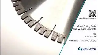 Granite diamond saw blade with W shape segment for sale