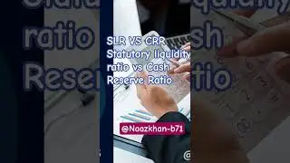 #SLR VS CRR #Banking #RBI .@Naazkhan-b7l