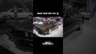 BMW 750i E32 with V16 engine 😱🔥 #bmw #shorts