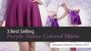 3 Best Selling Purple Skater Colored Skirts Amazon Fashion, Winter 2017