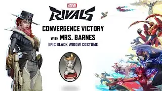 Marvel Rivals Convergence Victory with Mrs. Barnes (Black Widow 1872) | Hall of Djalia Hold!