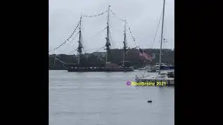 USS Constitution &ldquo;Old Ironsides&rdquo; takes a spin in Boston Harbor in Boston, MA (again)