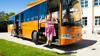 tourist coach bus highway driving
