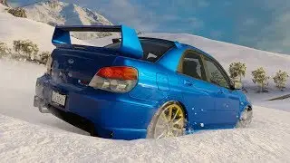 Forza Horizon 3 Blizzard Mountain Grip Rennen mit 2005 Subaru Impreza WRX STI