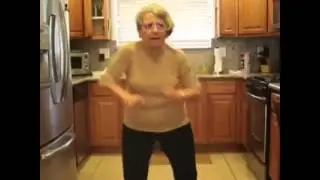 Old people dancing in the kitchen. #4ThaBytches