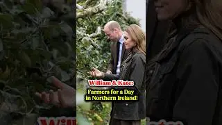 William & Kate: Farmers for a Day in Northern Ireland! #NorthernIreland #ApplePicking #Shorts