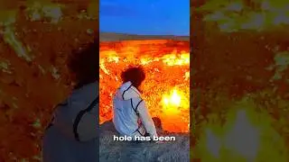 The Gates of Hell - Darvasa Gas Crater - Turkmenistan #fire #interestingfacts