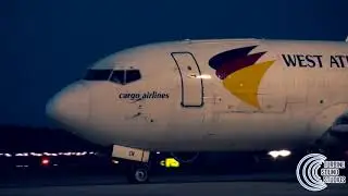 West Atlantic B737-3Y0 - Startup - taxi and takeoff. (Airside)