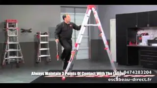 Escabeau pour escalier - Escabeau T&eacute;lescopique