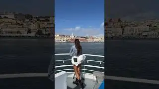 City of Lisbon seen from a cruise along the Tagus River 😱