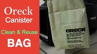 ORECK Canister Vac Bag - Clean & Reuse