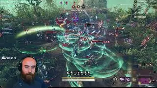 New World: MOST EPIC WAR YET! (Ebonscale Attack) - Great Axe / War Hammer PvP Build