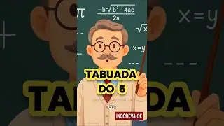 ✅ Tabuada do 5 #matematica #matem&aacute;tica #matematika #quiz #multiplica&ccedil;&atilde;o