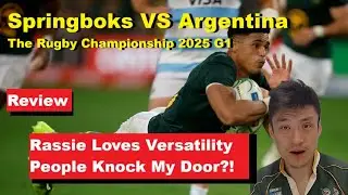 Review: Springboks VS Argentia G1 Rugby Championship 2025. Reactions Analysis, Recap.