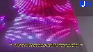 Manufacturing GOB transparent displays, GOB grid displays, GOB light bar displays | JHIMS