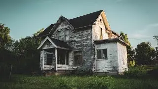 Walk through a CRAZY abandoned house with adult magazines, arcade machines, and a car in the garage.