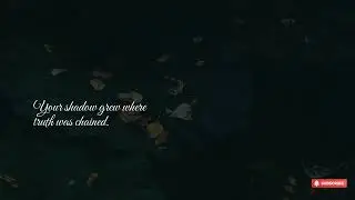 The Shadow That Knows Your Name.| Deep Dark English Poetry on Healing, Psychology & Inner Shadows.