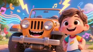 Zooming Down the Street in My Jeep | Fast & Fun Jeep Ride Song for Kids | Vroom Vroom Adventure