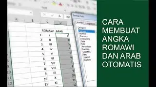 how to create ROMAWI and ARAB numbers in excel