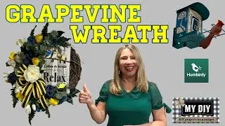 How To Make A SPRING GRAPEVINE WREATH | DIY Step-By-Step Tutorial | + My New Humbirdy Smart Feeder!