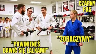 Czarny pas wyśmiewa dziewczynkę na Jiu-Jitsu &mdash; po 11 s sama go poddaje