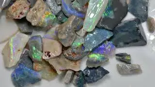 238 cts Rough Opal Parcel Lightning Ridge - Potch and Colour