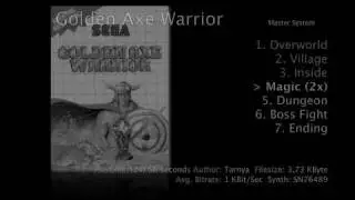 Master System music : GOLDEN AXE WARRIOR (1990)