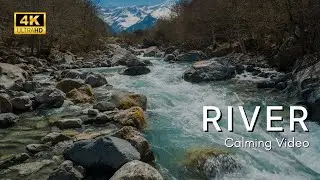 4K Relaxing River Video | Calming and Peaceful River Sounds