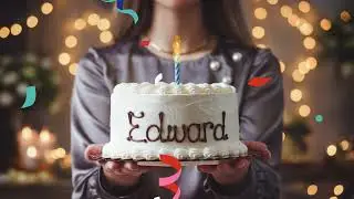 Happy Birthday Edward 🎉 | Personalized Birthday Song for Edward | Happy Birthday to You Edward
