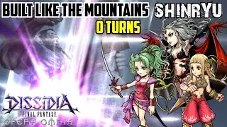 DFFOO [GL]: Built Like the Mountains SHINRYU (0 TURNS) - Terra, Penelo, Cloud of Darkness (KLAY)