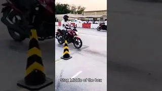 Stage one starting position .1 turn left yellow box stopping position Preparing for RTA exam