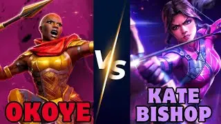 Сравнение урона Окойе и Кейт Бишоп | Mcoc