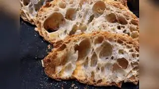 PANE BUCOSO  / PAGNOTTA CIABATTA FATTO IN CASA CON LIEVITO MADRE