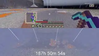 Minecraft PS4 - Bedrock Massacre - Mining a 431x100 Section - Layer 8