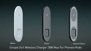 Baseus 15W Dual Visible Wireless Charging Pad for iPhone 11 Pro and Samsung Galaxy Note 10 Plus