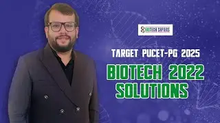 PU CET PG 2022 BIOTECH SOLUTIONS