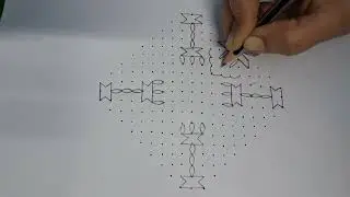 Vilaku kolam design| 19*3*3 dot kolam| margazhi madam big kolam | தேர் கோலம்