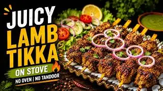 Juicy Lamb Tikka on Stove | No Oven No Tandoor | Easy Homemade BBQ