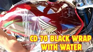 CD70 black wrap | Bike Lamination | WRAP | PPF | black lamination |CD black | water lamination